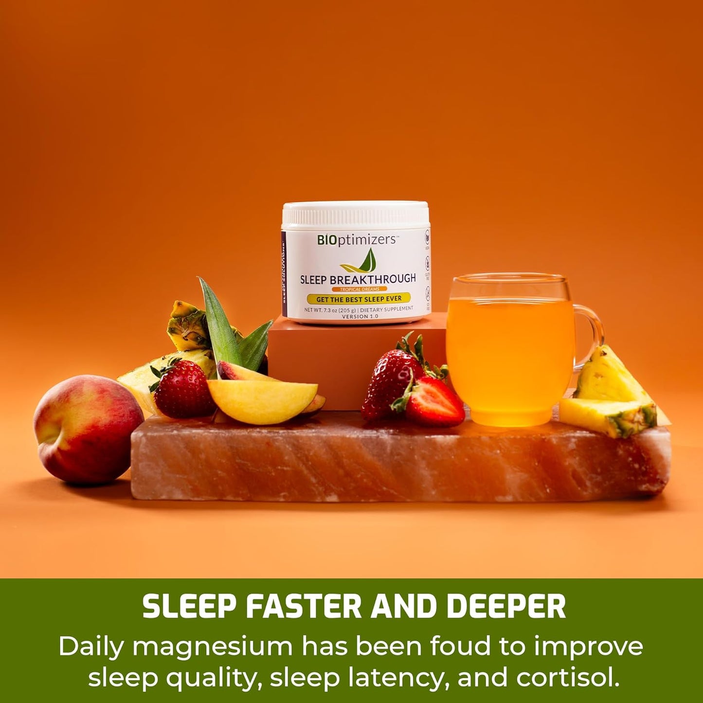BIOptimizers Sleep Breakthrough Powder – Tropical Dreams & Blueberry Bundle – Natural Sleep Support Supplement – 405g Total Nirvana Guru
