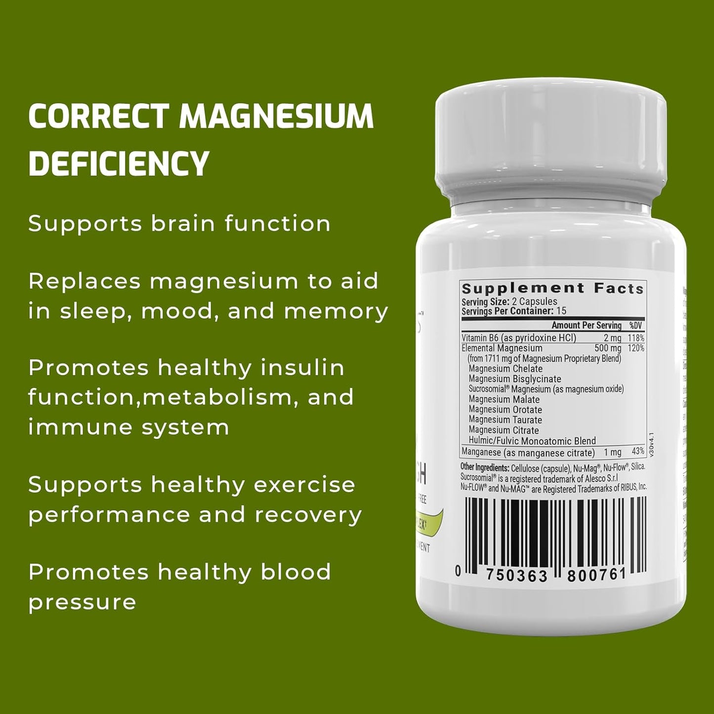 BiOptimizers Magnesium Breakthrough 4.0, (30 Capsules) & Stress Guardian, (90 Capsules) - Natural Sleep, Brain, and Stress Support Supplement Bundle Nirvana Guru