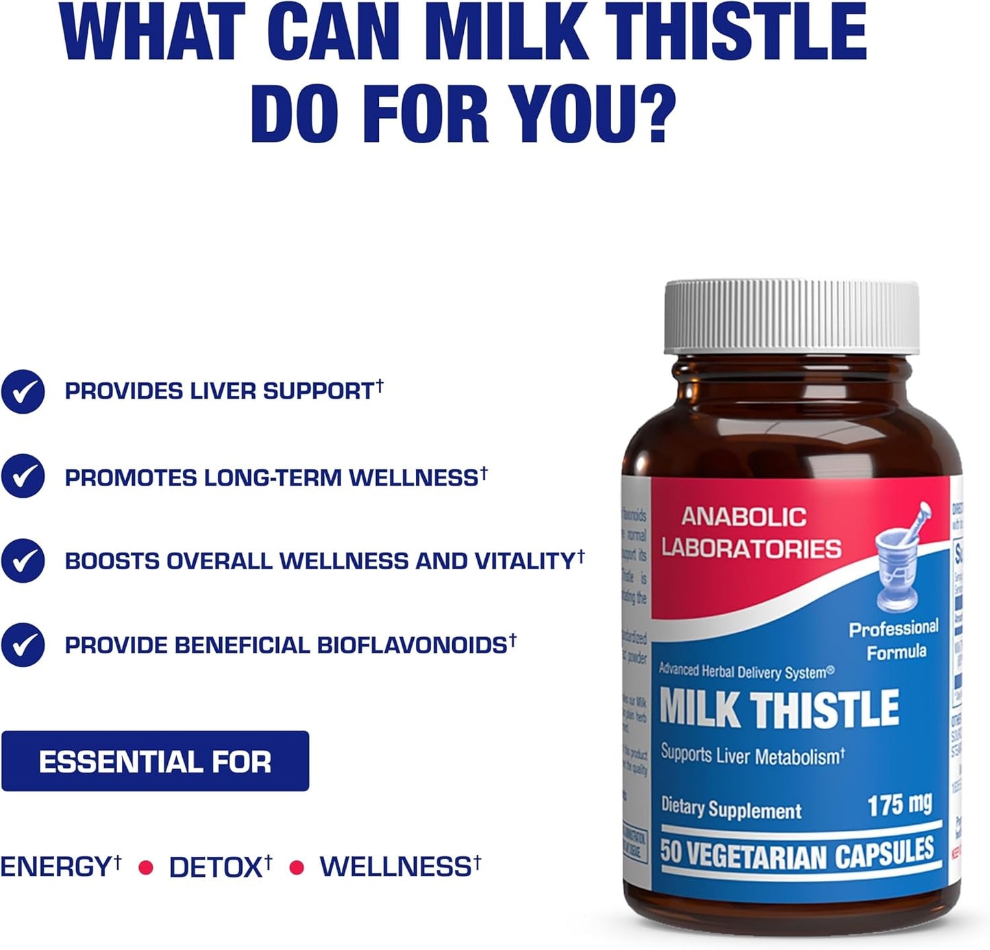 Silymarin Milk Thistle Extract Capsules - Clinical Milk Thistle Liver Supplements for Women & Men with Standardized 80% Silymarin for Liver Cleanse Detox Support - Vegan Made in The USA - 50 Servings Nirvana Guru