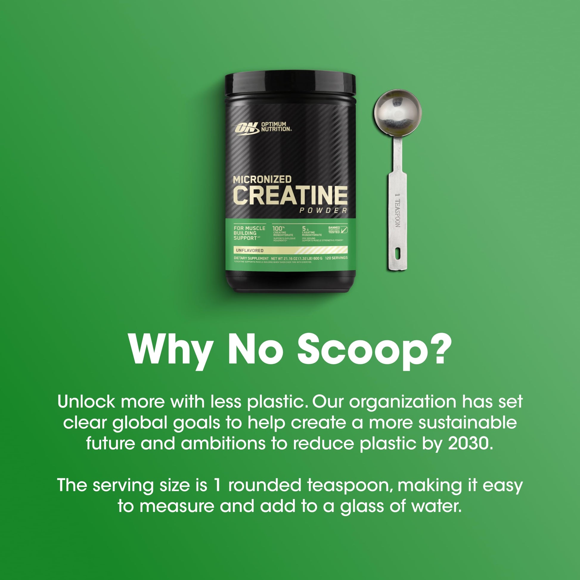 Optimum Nutrition Micronized Creatine Monohydrate Powder, Unflavored, 120 Servings, 600 Grams (Packaging May Vary) Nirvana Guru