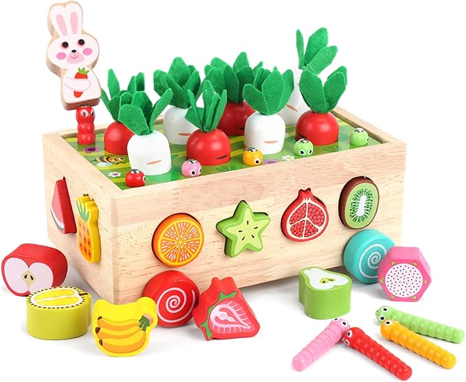 Toddlers Montessori Wooden Educational Toys for Baby Boys Girls Age 1 2 3 Year Old, Shape Sorting Toys 1st One First Birthday Girl Gifts for Kids 1-3, Wood Preschool Learning Fine Motor Skills Game nirvanaguru