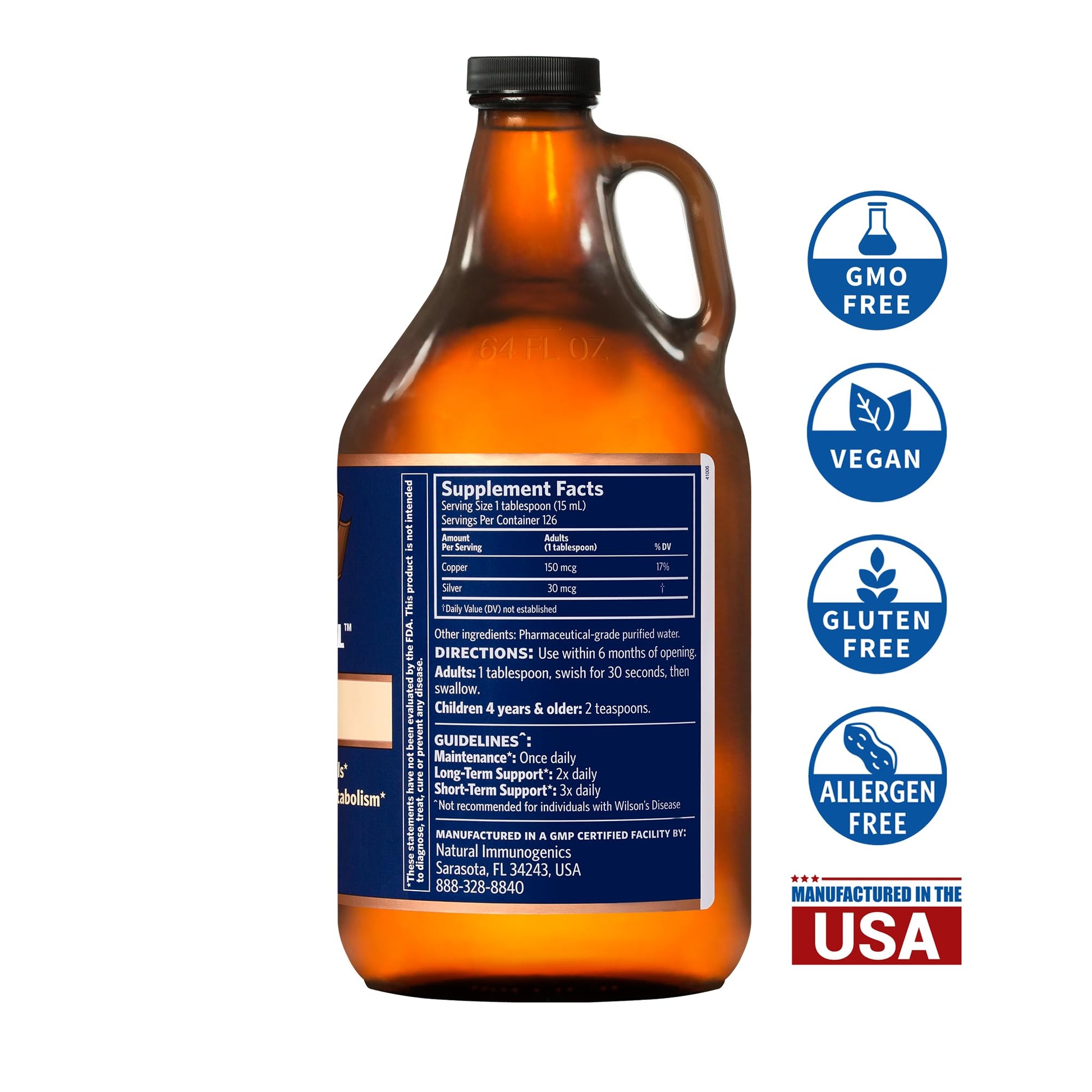 Sovereign Copper Bio-Active Copper Hydrosol, 8oz Nirvana Guru