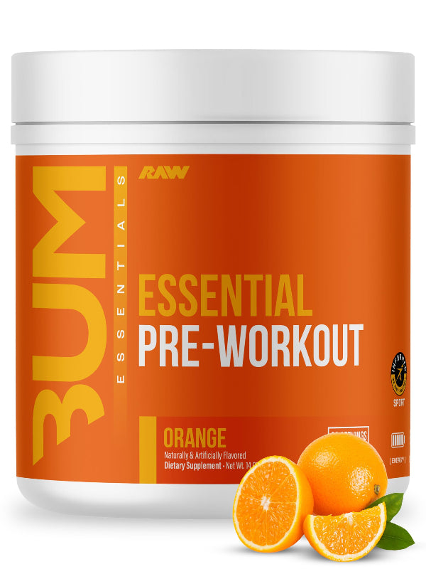 RAW Nutrition - Essential Pre - Chris Bumstead Pre Workout Formula, Sports Nutrition Pre-Workout Powders | Men & Womens Drink, Energy Powder for Working Out (Peach Mango)