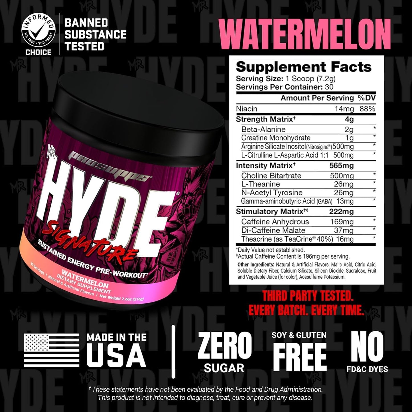 PROSUPPS Mr. Hyde Signature Pre Workout Powder with Creatine, Beta Alanine & Caffeine - Performance, Energy & Endurance - Clean Fitness & Gym Supplements for Men & Women (Blue Razz, 30 Servings) Nirvana Guru