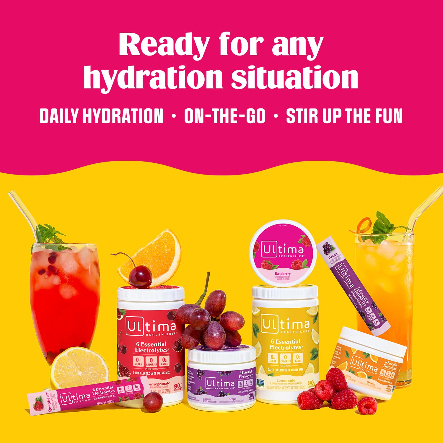 Ultima Replenisher Daily Electrolyte Powder Drink Mix – Sugar Free – Original Variety, 20 Stickpacks – Hydration Packets with 6 Electrolytes and Minerals – Keto Friendly, Vegan, Non-GMO - Nirvana Guru