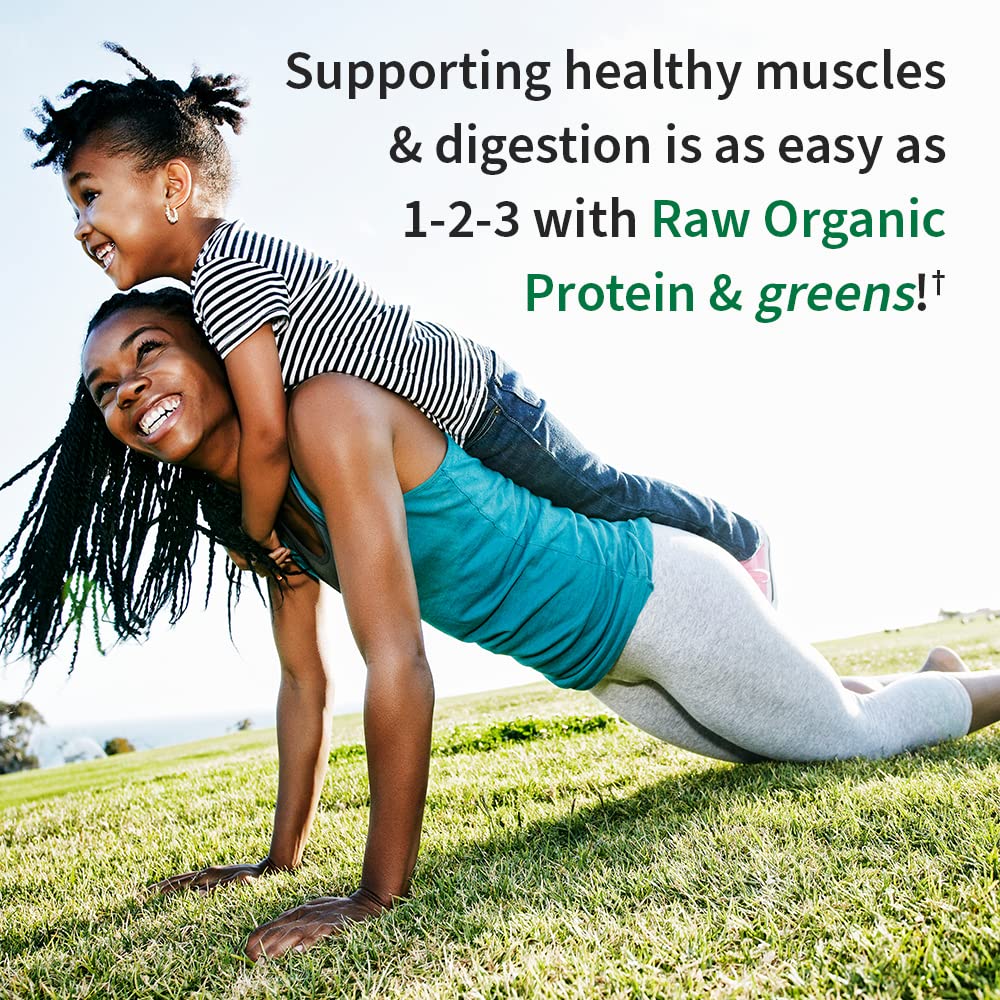 Garden of Life Raw Organic Protein & Greens - Vanilla - Vegan Protein Powder for Women and Men, Plant Protein, Pea Protein, Greens & Probiotics - Dairy Free, Gluten Free Low Carb Shake, 20 Servings - Nirvana Guru