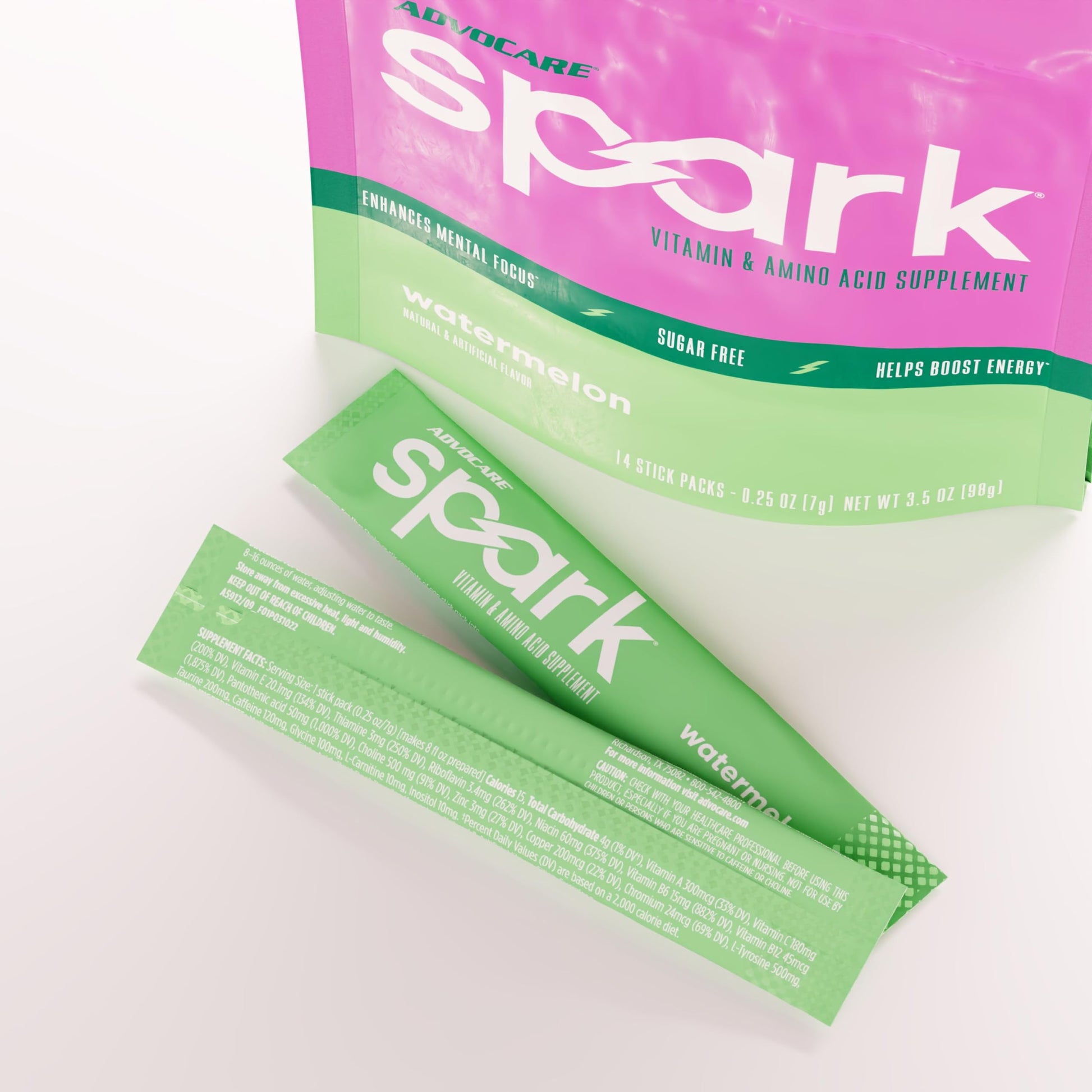 AdvoCare Spark Vitamin & Amino Acid Supplement - Focus & Energy Drink Powder Mix with Vitamin A, B-6, C & E - Also Includes L-Carnitine & L-Tyrosine - Fruit Punch - 10.5 oz Nirvana Guru