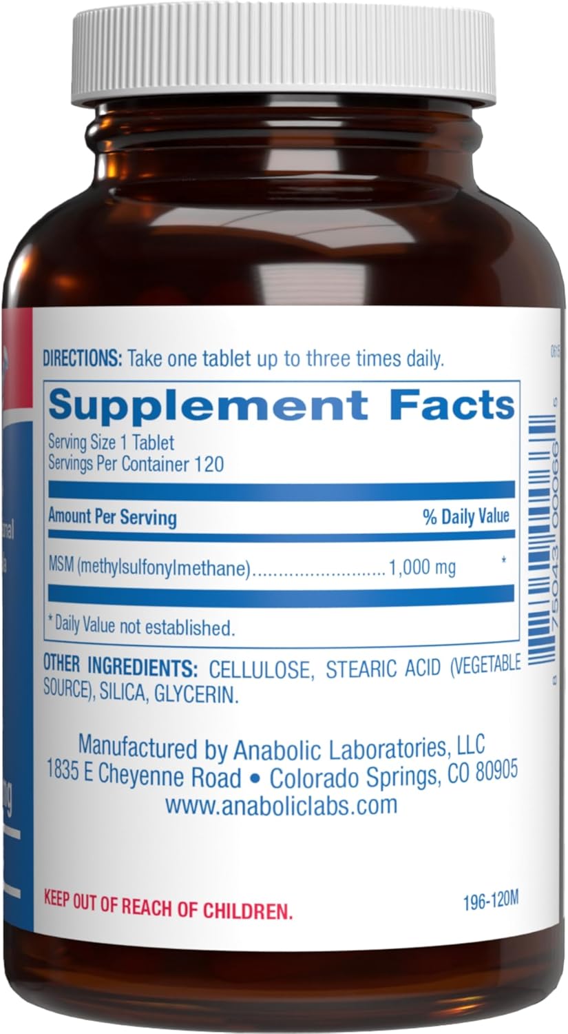 Methylsulfonylmethane MSM Supplement 1000mg - High Strength Soft Tissue & Joint Support Supplement with MSM from OptiMSM - Vegetarian Non-GMO & Made in the USA in cGMP Facilities - 60 Servings Nirvana Guru