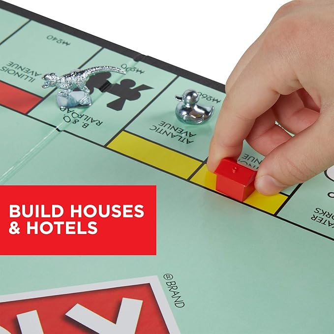 Monopoly Game, Family Board Games for 2 to 6 Players & Kids Ages 8 and Up, Includes 8 Tokens (Token Vote Edition) nirvanaguru