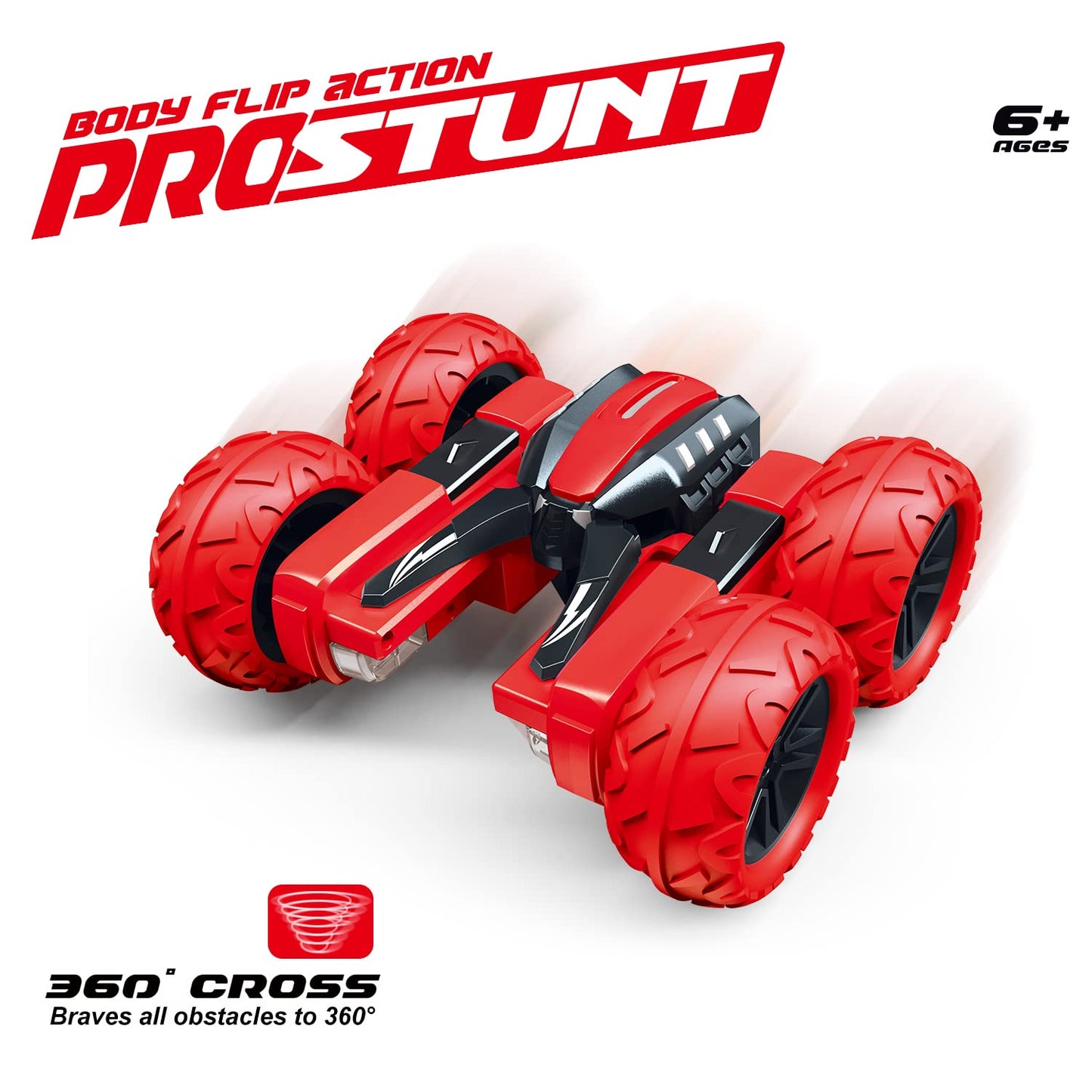 Threeking RC Stunt Cars Remote Control Car Double-Sided Driving 360-degree Flips Rotating Car Toy, Green Nirvana Guru