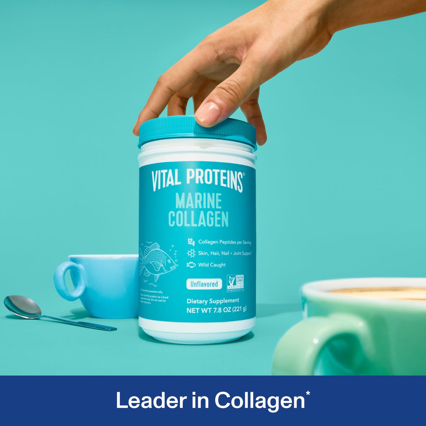 Vital Proteins Marine Collagen Peptides Powder Supplement for Skin Hair Nail Joint - Hydrolyzed Collagen - 12g per Serving - 14.5oz Canister - Nirvana Guru