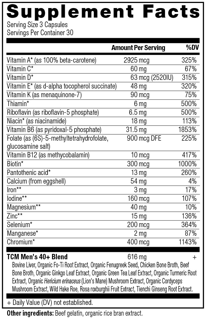 ANCIENT NUTRITION Men's 40+ 1-Day Multivitamin, 30 CT - Nirvana Guru