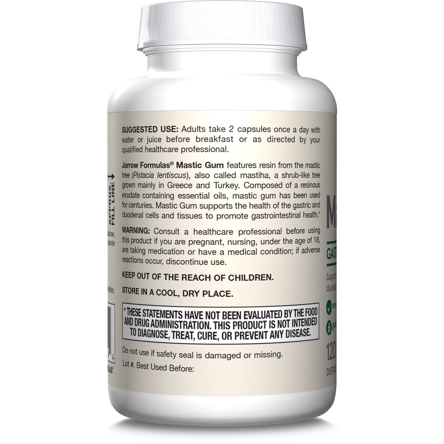 Jarrow Formulas Mastic Gum 1000 mg, Dietary Supplement for Gastrointestinal Health Support, 60 Veggie Capsules, 30 Day Supply - Nirvana Guru