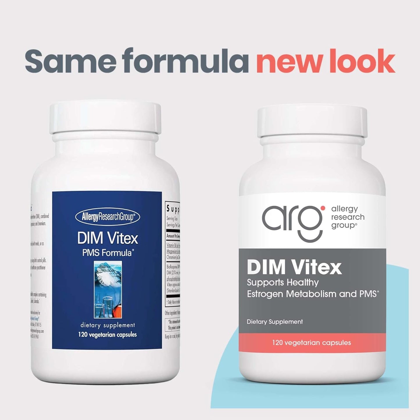 Allergy Research Group DIM Vitex Supplement - Supports Healthy Hormone Balance & Menstrual Cycle, PMS Formula, Vitamin B6, Hypoallergenic, Vegetarian Capsules, Soy-Free - 120 Count Nirvana Guru