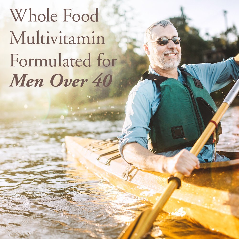 Garden of Life Organics Whole Food Multivitamin for Men 40+ 120 Tablets, Vegan Mens Multi for Health & Well-Being Certified Organic Whole Food Vitamins & Minerals for Men Over 40 Mens Vitamins - Nirvana Guru