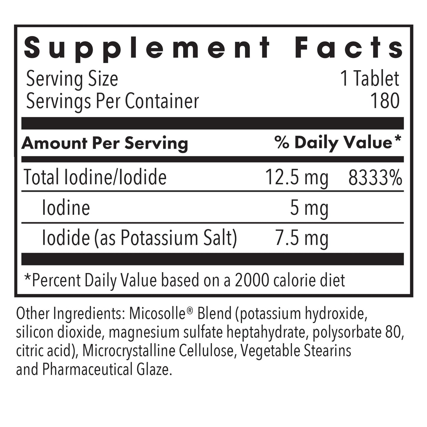 Optimox Iodoral 6.25 mg - Iodine Supplements for Thyroid Support, Potassium Iodide Tablets, Lugol Solution, Daily Vitamins and Minerals, High Potency Iodine Tablets - 90 Tablets 1-Pack Nirvana Guru