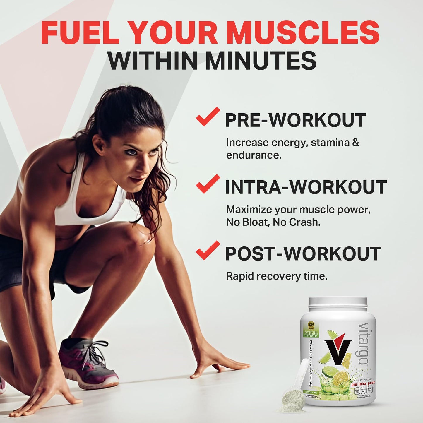 Vitargo Carbohydrate Powder, 2X Faster Absorbing, 4.4 LB Plain, Pre, Intra & Post, Sugar-Free Complex Carb Powder for Recovery, Endurance & Muscle Gain, Made in USA Nirvana Guru