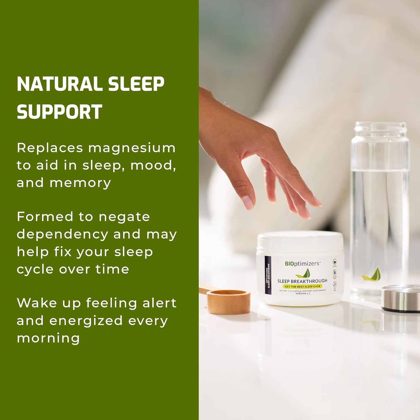 BIOptimizers Sleep Breakthrough Powder – Tropical Dreams & Blueberry Bundle – Natural Sleep Support Supplement – 405g Total Nirvana Guru