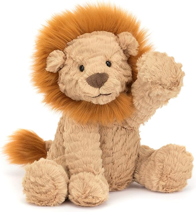 Jellycat Fuddlewuddle Lion Stuffed Animal, Medium 9 inches - Big Cat Plush Toy - Classic Children's Gift nirvanaguru