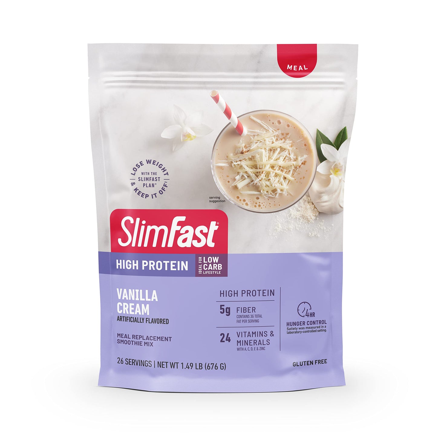 SlimFast Protein Shake with Caffeine, Caramel Macchiato- 20g Protein, Meal Replacement Shakes, High Protein with Low Carb and Low Sugar, 24 Vitamins and Minerals, 12 Count (Pack of 1)
