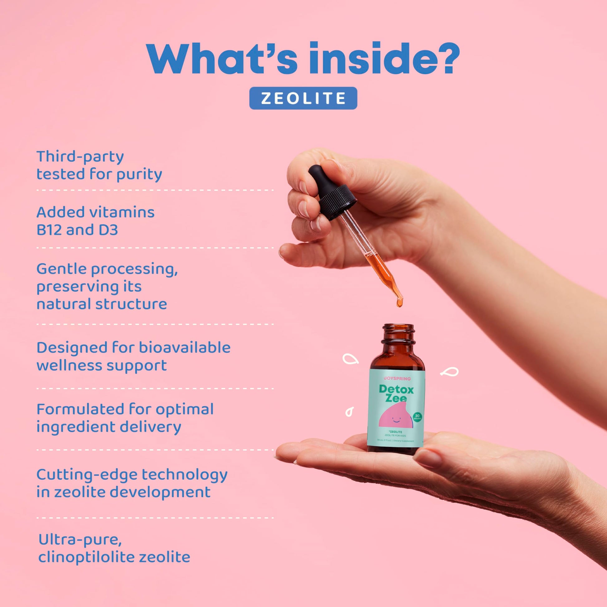 JoySpring Zeolite Drops for Kids – Natural Berry Flavor with Vitamin D3 – Supports Wellness & Everyday Vitality – 30-Day Supply Nirvana Guru