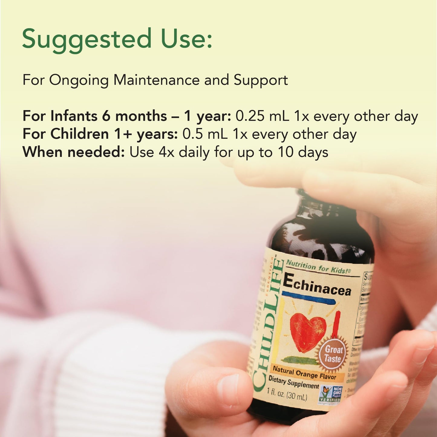 CHILDLIFE ESSENTIALS Echinacea for Kids - Kids Echinacea Drops, Liquid Tincture, Alcohol Free Supplement for Babies, Toddlers, Children - Natural Orange, 1 Fl Oz (Pack of 1) - Nirvana Guru