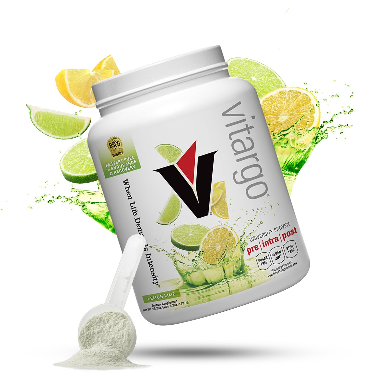 Vitargo Carbohydrate Powder, 2X Faster Absorbing, 4.4 LB Plain, Pre, Intra & Post, Sugar-Free Complex Carb Powder for Recovery, Endurance & Muscle Gain, Made in USA Nirvana Guru