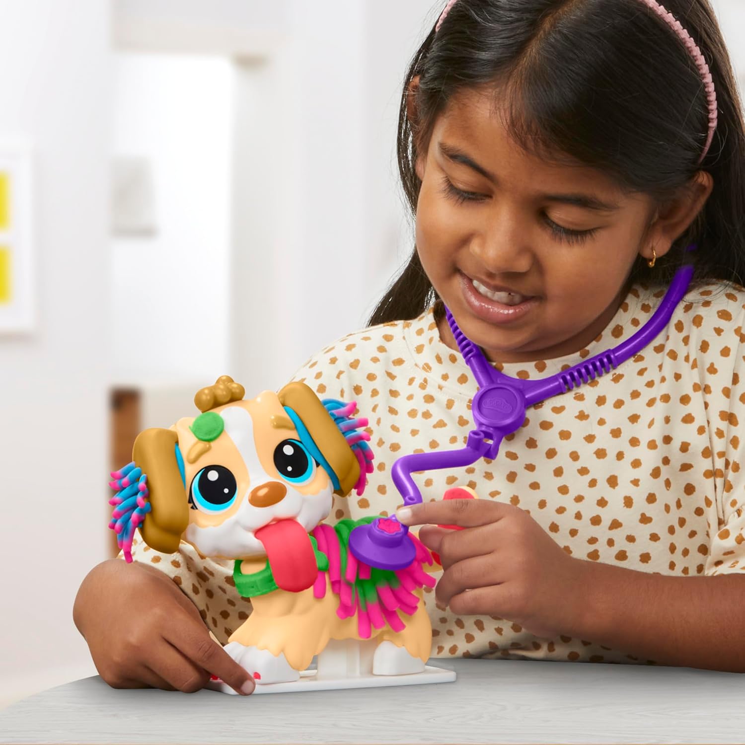 Play-Doh Care 'n Carry Vet Playset for Kids 3 Years and Up with Toy Dog, Storage, 10 Tools, and 5 Modeling Compound Colors, Non-Toxic Nirvana Guru