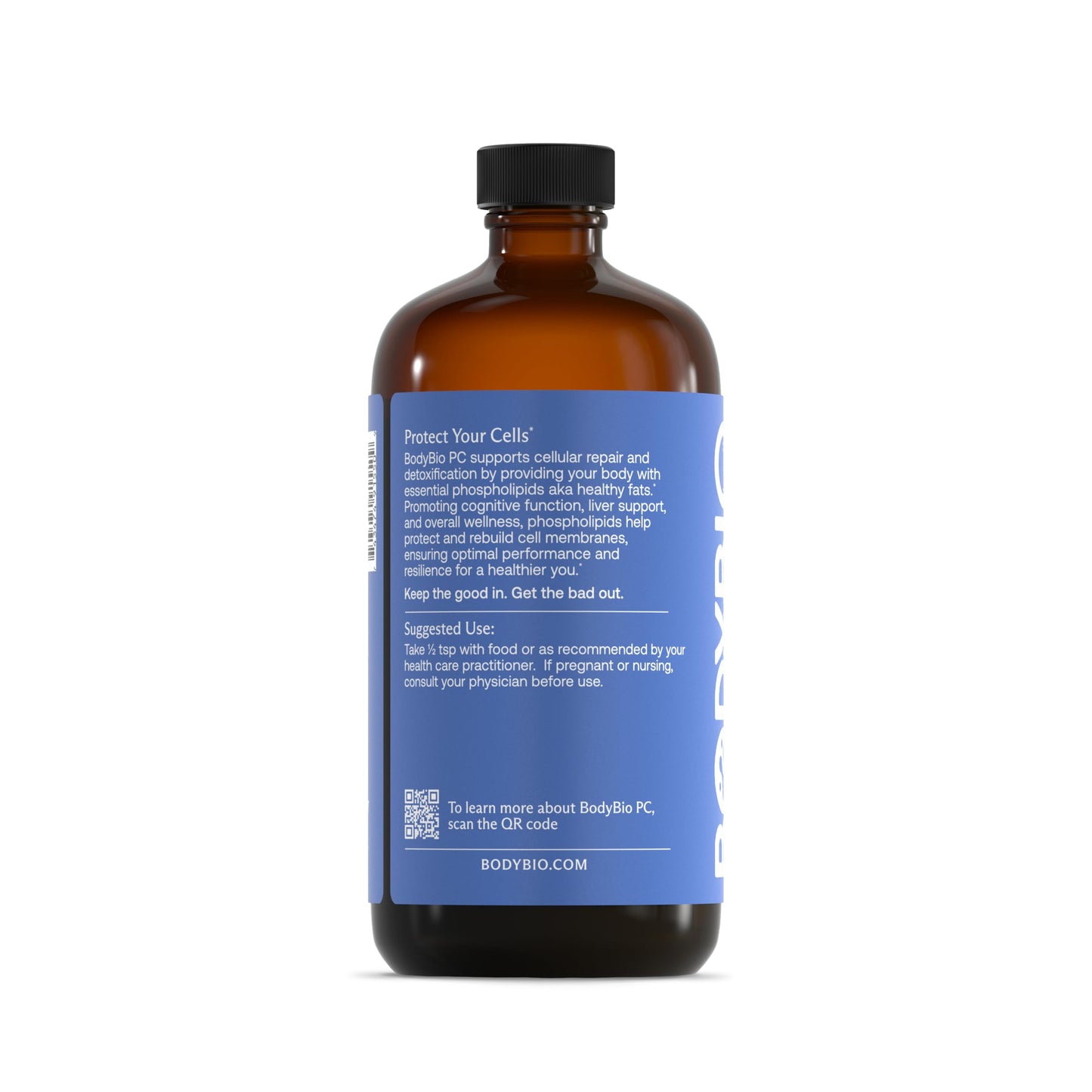 BodyBio PC - Phosphatidylcholine for Brain Health, Mental Clarity, Cognitive Function, Cellular Repair & Healthy Aging, Phospholipid Complex Supplement for Gentle Daily Detox Nirvana Guru