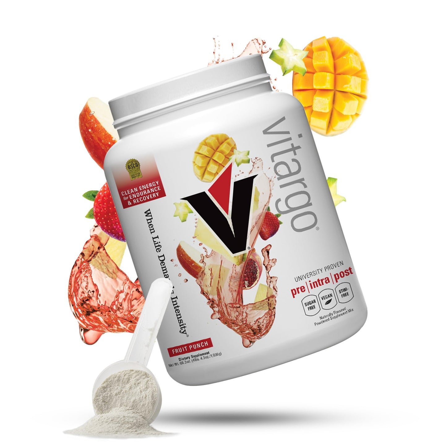 Vitargo Carbohydrate Powder, 2X Faster Absorbing, 4.4 LB Plain, Pre, Intra & Post, Sugar-Free Complex Carb Powder for Recovery, Endurance & Muscle Gain, Made in USA Nirvana Guru