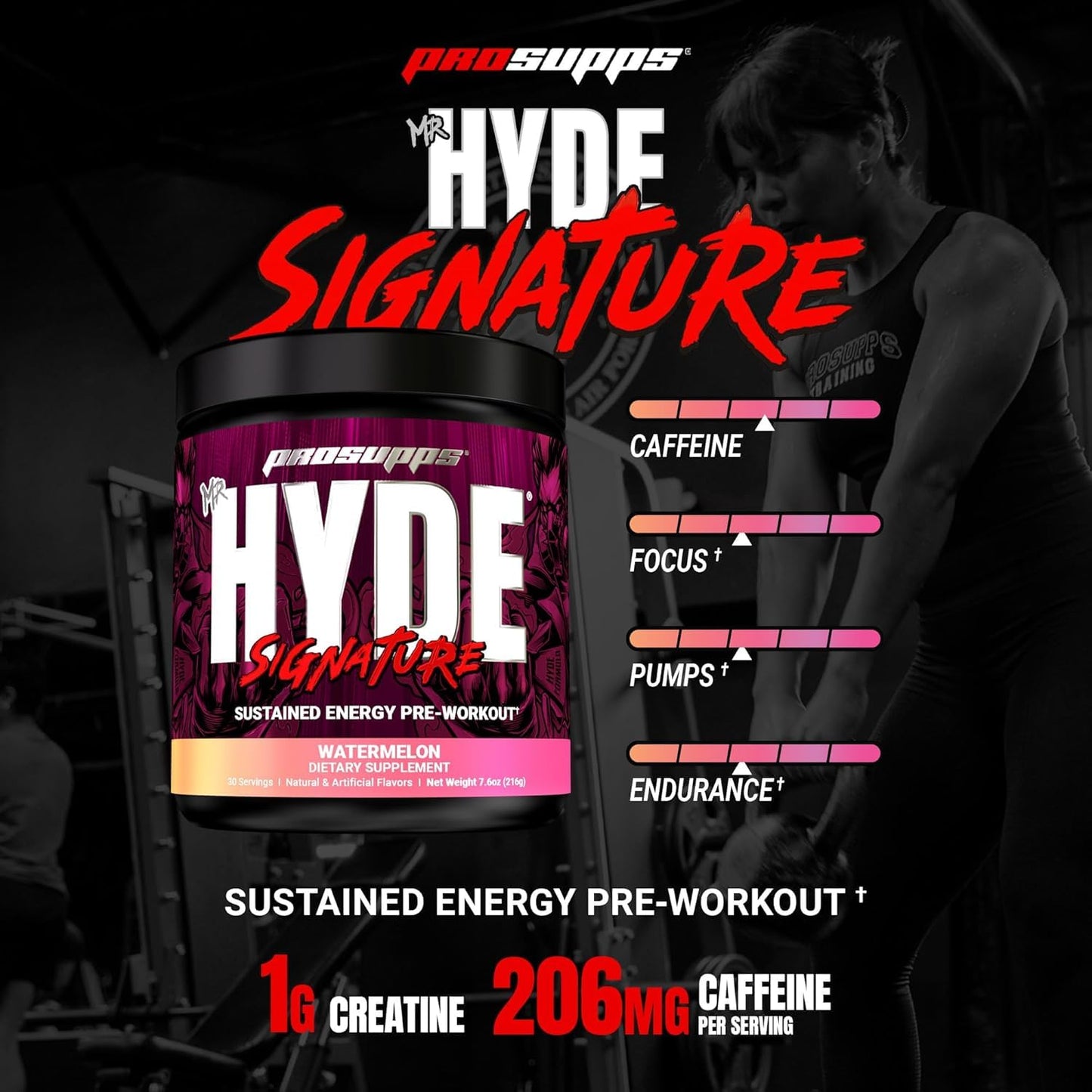 PROSUPPS Mr. Hyde Signature Pre Workout Powder with Creatine, Beta Alanine & Caffeine - Performance, Energy & Endurance - Clean Fitness & Gym Supplements for Men & Women (Blue Razz, 30 Servings) Nirvana Guru