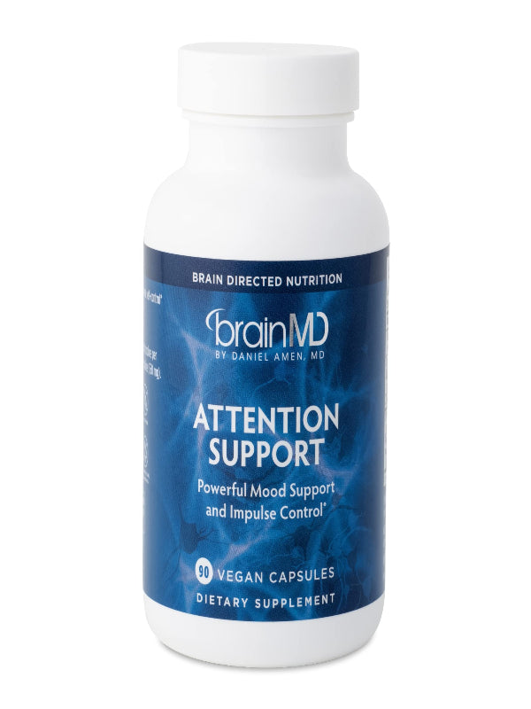 BRAINMD Dr Amen Attention Support - 90 Capsules, Pack of 2 - Promotes Mental Focus & Impulse Control - Gluten Free - 60 Total Servings Nirvana Guru