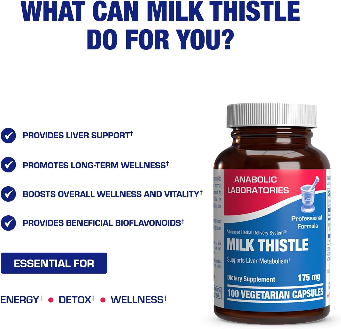 Silymarin Milk Thistle Extract Capsules - Clinical Milk Thistle Liver Supplements for Women & Men with Standardized 80% Silymarin for Liver Cleanse Detox Support - Vegan Made in the USA - 100 Servings Nirvana Guru