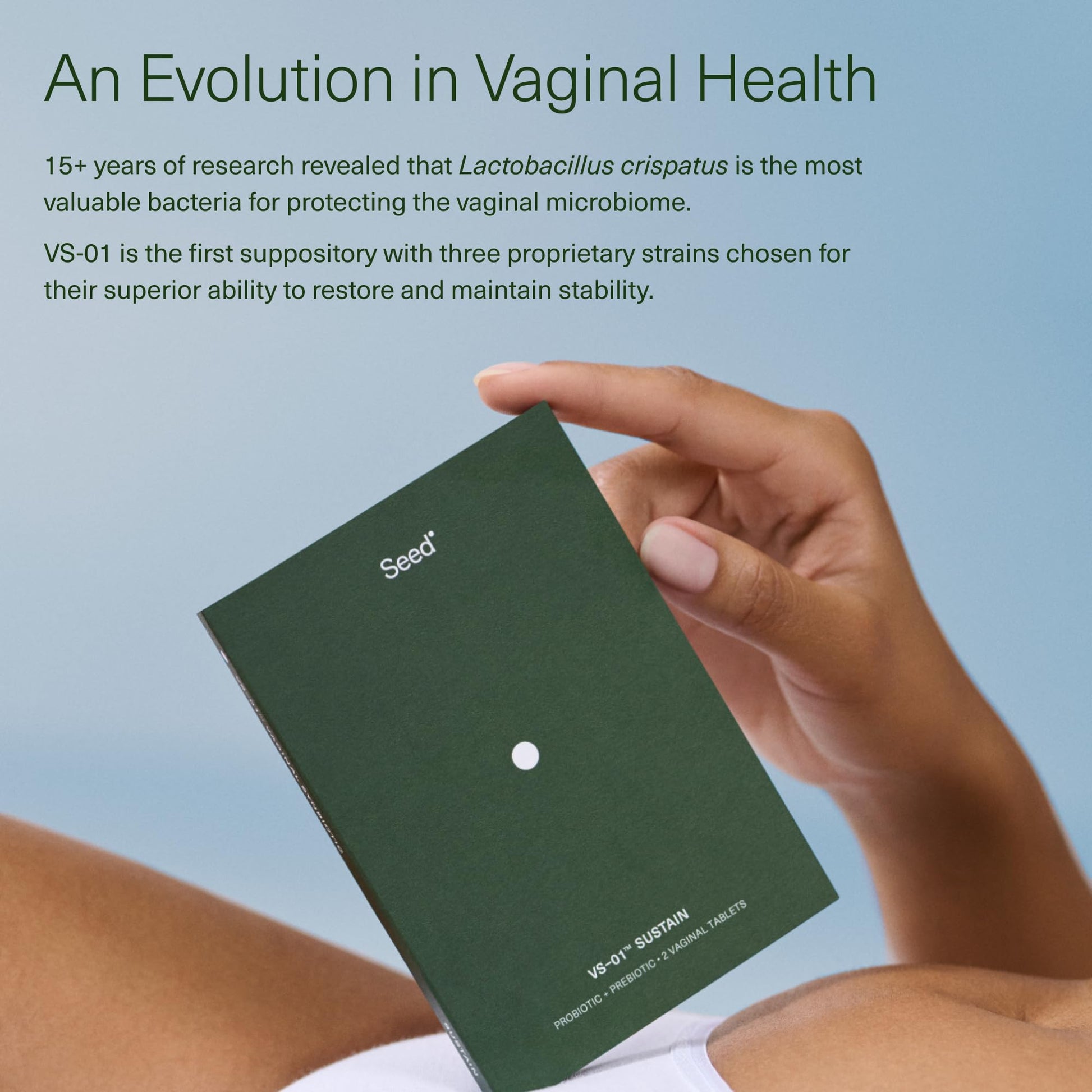 Seed VS-01 Vaginal Synbiotic - Prebiotic & Probiotic for Women - L. Crispatus Probiotic Suppositories for Vaginal Health, pH, & Yeast Balance - 8 Suppositories (60-Day Supply) - Nirvana Guru
