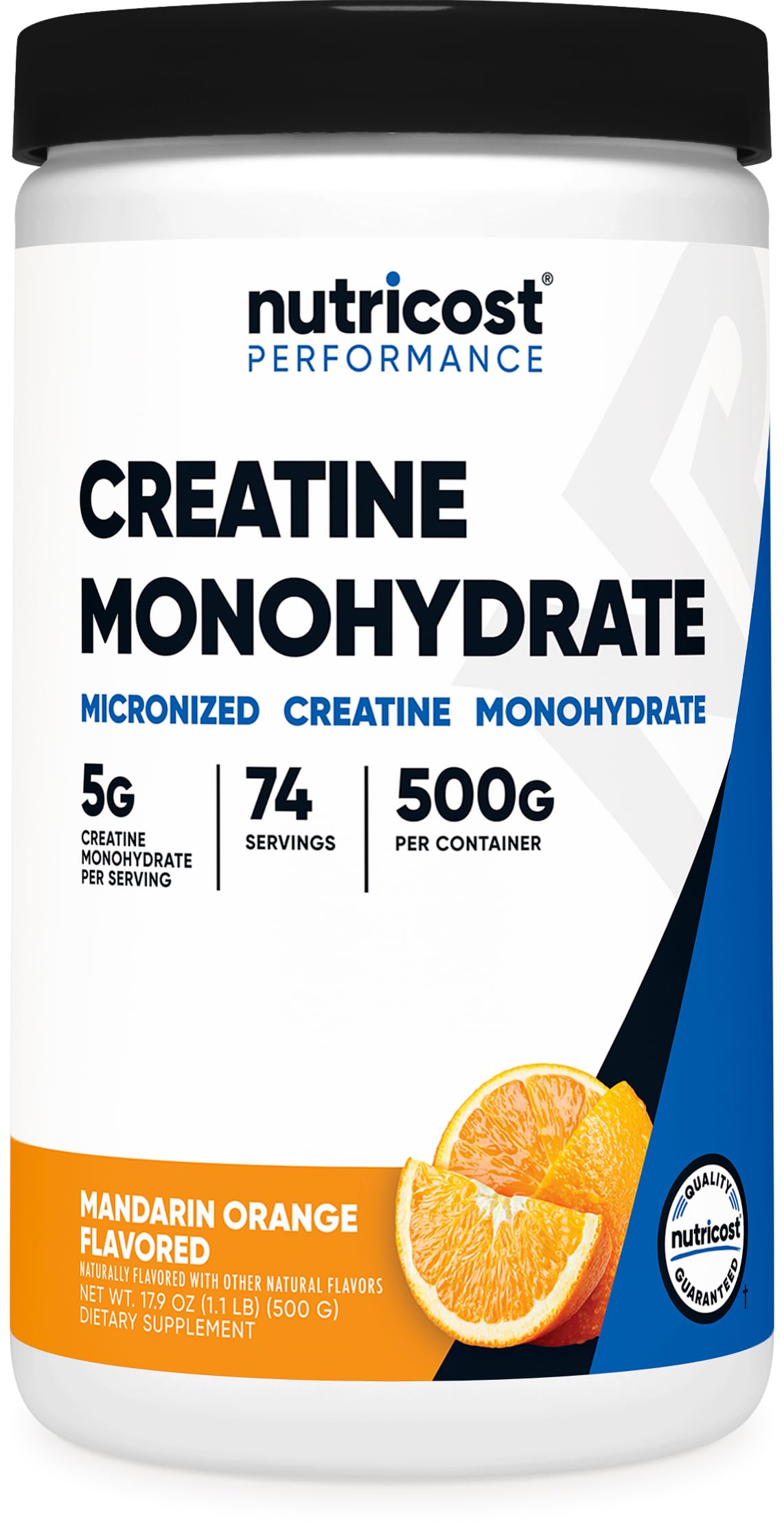 Nutricost Creatine Monohydrate Micronized Powder 500G, 5000mg Per Serv (5g) - 100 Servings, 17.9 Oz Nirvana Guru