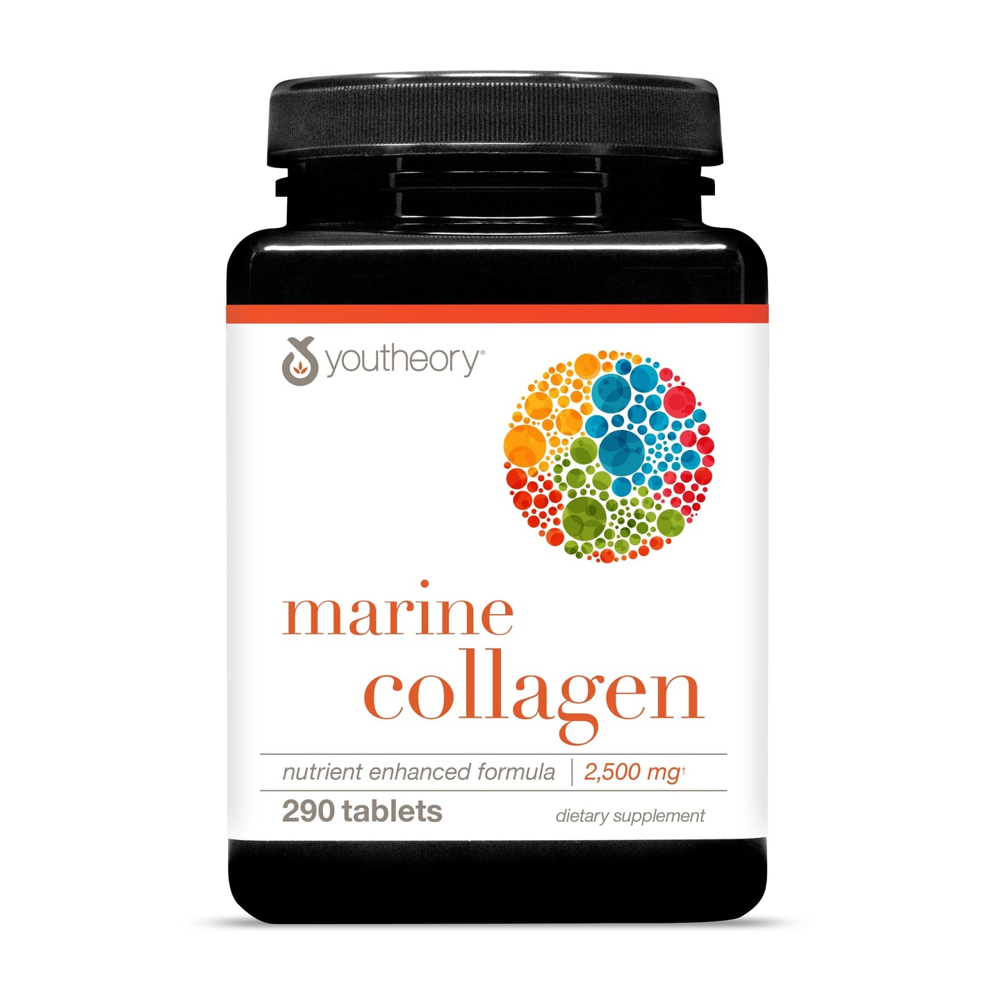 Youtheory Marine Collagen - 2,500 mg Hydrolyzed Collagen - Supports Skin* - Fish-Sourced Collagen - with Vitamin C, A, C, E, B6, B12 & More - Highly Digestible and Absorbable - 290 Tablets - Nirvana Guru
