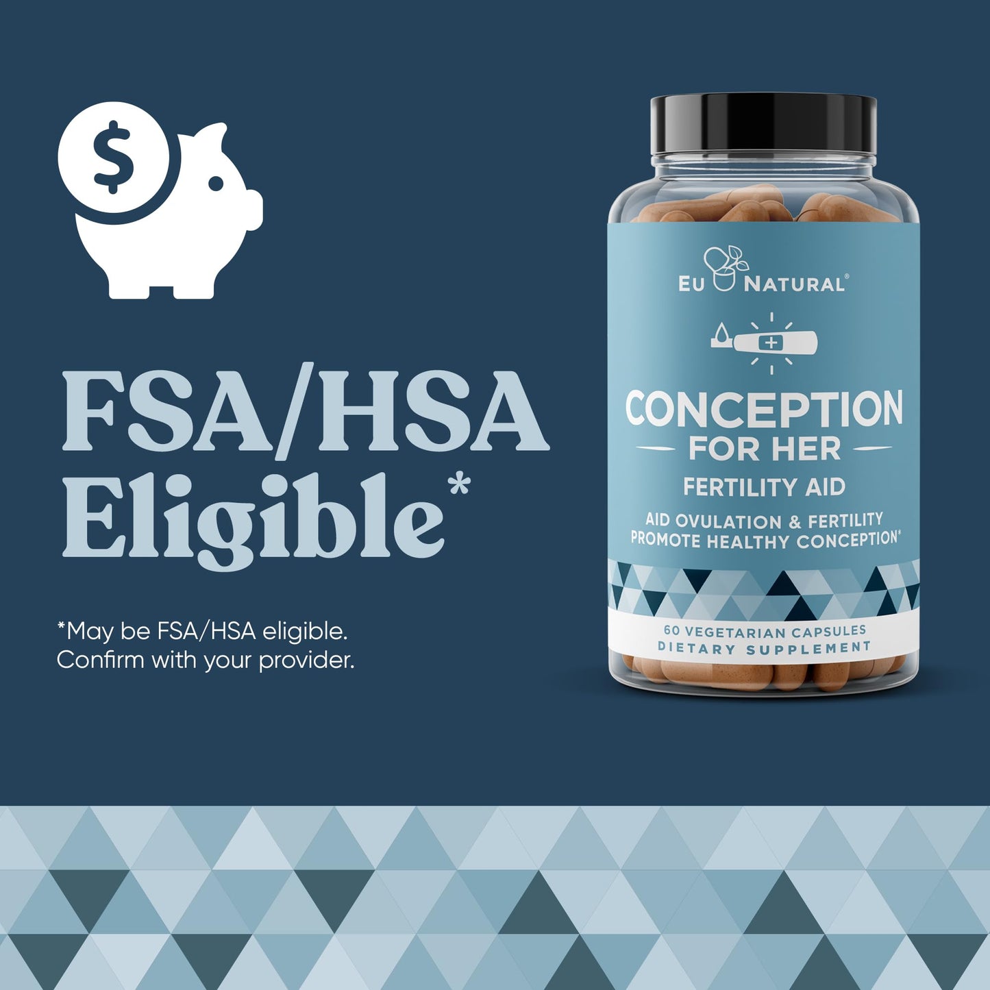 Conception Fertility Supplements for Women – Aids Ovulation, Hormonal Balance, & Regular Cycles – Prenatal Vitamin Support with Myo-Inositol, Folate, Folic Acid, Vitex – 60 Vegetarian Soft Capsules Nirvana Guru
