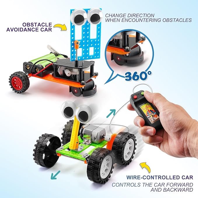 STEM Kits for Kids Age 8-10, Science Robot Building Kits for Boys Crafts 8-12 5-7, STEM Toys for Ages 8-13, Kids Science Experiments 6-8, Engineering Projects for 6 7 9 10 12-14 Year Old Boy Girl Gift nirvanaguru
