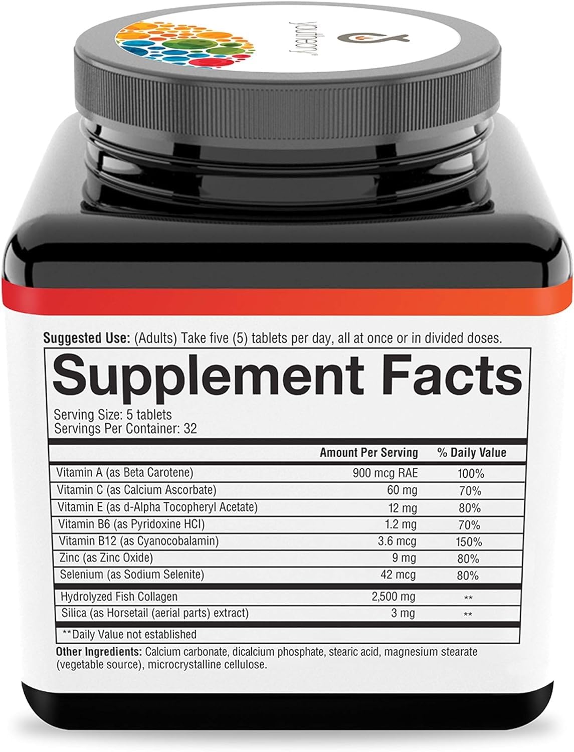 Youtheory Marine Collagen - 2,500 mg Hydrolyzed Collagen - Supports Skin* - Fish-Sourced Collagen - with Vitamin C, A, C, E, B6, B12 & More - Highly Digestible and Absorbable - 290 Tablets - Nirvana Guru