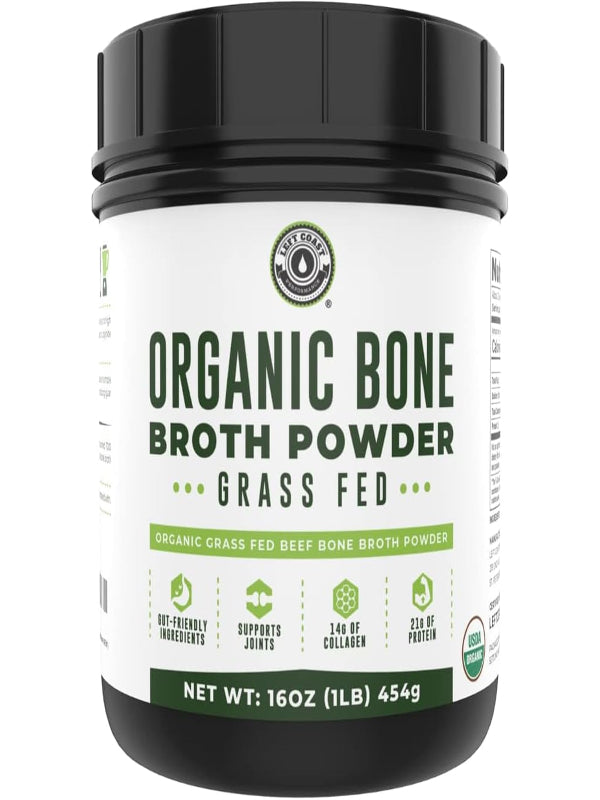 Bone Broth Protein Powder, Chocolate, Grass Fed 2lbs, 42 servings 16g protein, 13g Collagen. Low Carb, 2 net Carb, Dairy Free, Keto Friendly Bone Broth Protein Supplement with Collagen Types I & III - Nirvana Guru