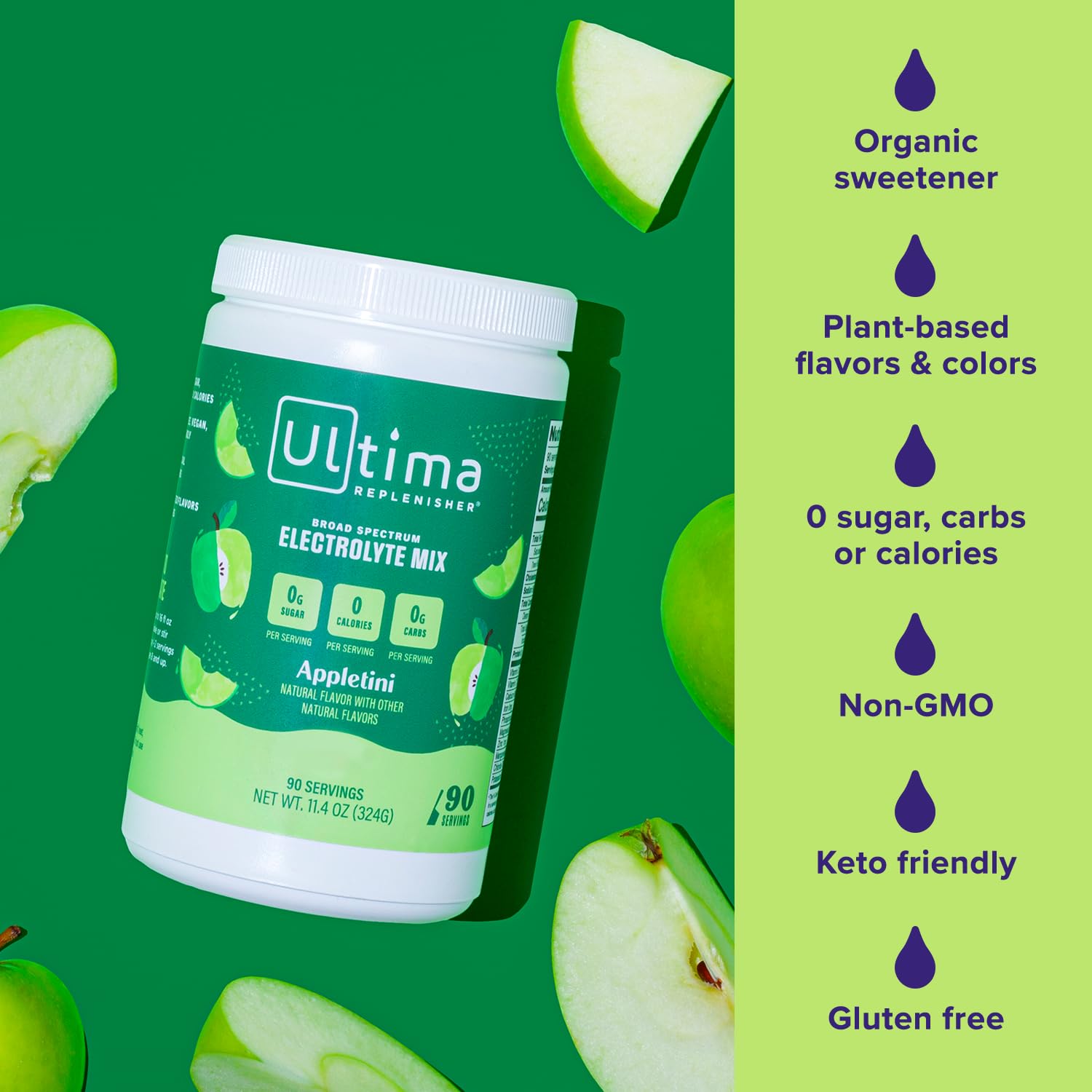 Ultima Replenisher Daily Electrolyte Powder Drink Mix – Sugar Free – Lemonade, 90 Servings – Hydration Powder with 6 Key Electrolytes and Trace Minerals – Keto Friendly, Vegan, Non-GMO - Nirvana Guru