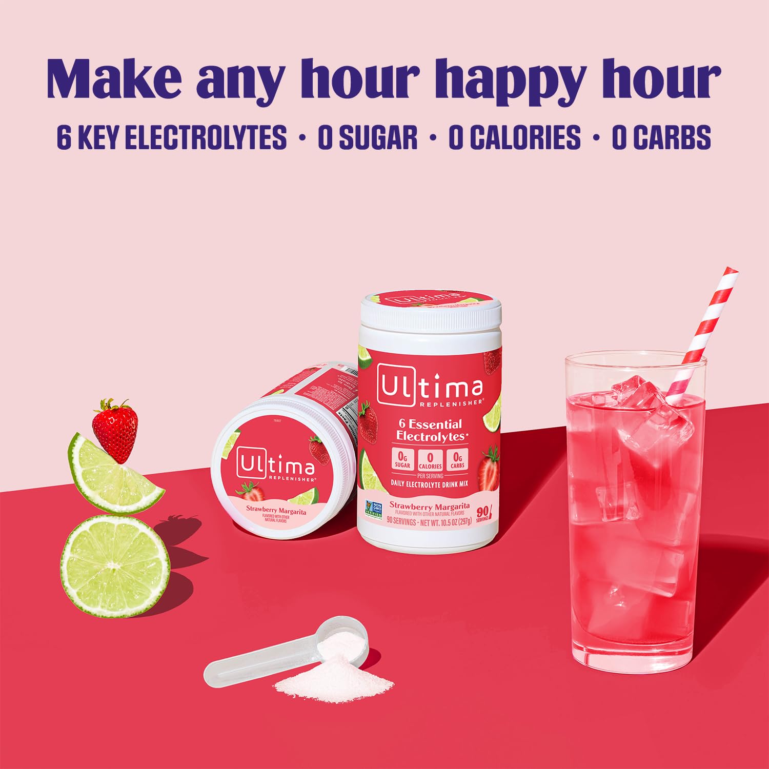 Ultima Replenisher Daily Electrolyte Powder Drink Mix – Sugar Free – Lemonade, 90 Servings – Hydration Powder with 6 Key Electrolytes and Trace Minerals – Keto Friendly, Vegan, Non-GMO - Nirvana Guru