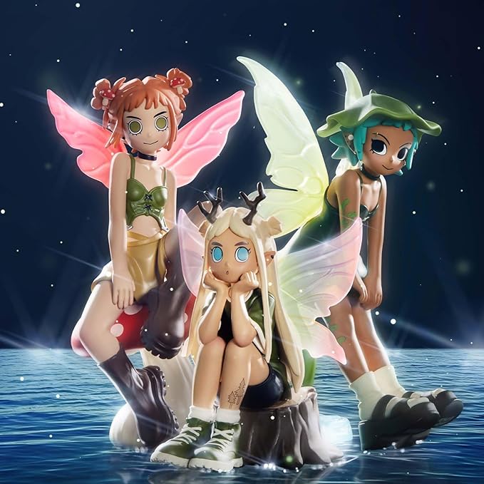 POP MART Peach Riot Punk Fairy Series Figures, Peach Riot Blind Box Figures, Random Design Action Figures Collectible Toys Home Decorations, Holiday Birthday Gifts for Girls and Boys, Single Box nirvanaguru