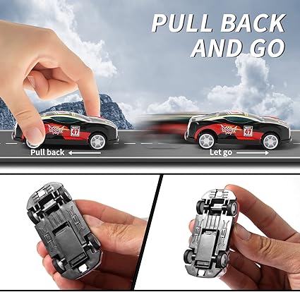 28 Pack Pull Back Cars for Kids, Mini Vehicles Toy Bulk Party Favor Race Cars Toys, Goodie Bag Stuffers, Pinata Fillers for Boys Girls Toddlers nirvanaguru