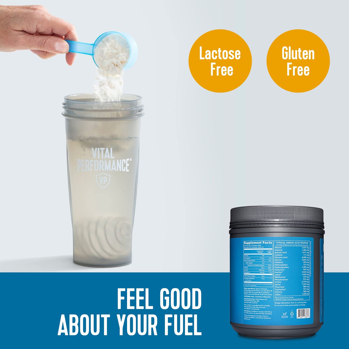Vital Proteins Performance Powder, Collagen Peptides & Protein Isolate Powder, NSF Certified for Sport, Chocolate, 1.72lb - Nirvana Guru