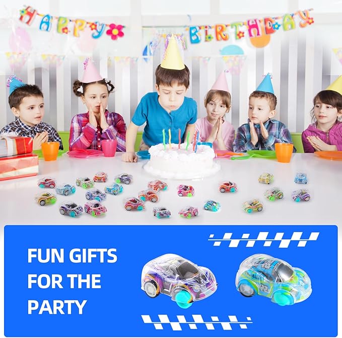 50 Pcs Mini Pull Back Cars Set, Pull Back Racing Vehicles for Kids Toddlers, Bulk Toys Party Favors Treasure Box, Classroom Prizes, Pinata Fillers,Goodie Bag Stuffers for Boys Girls nirvanaguru