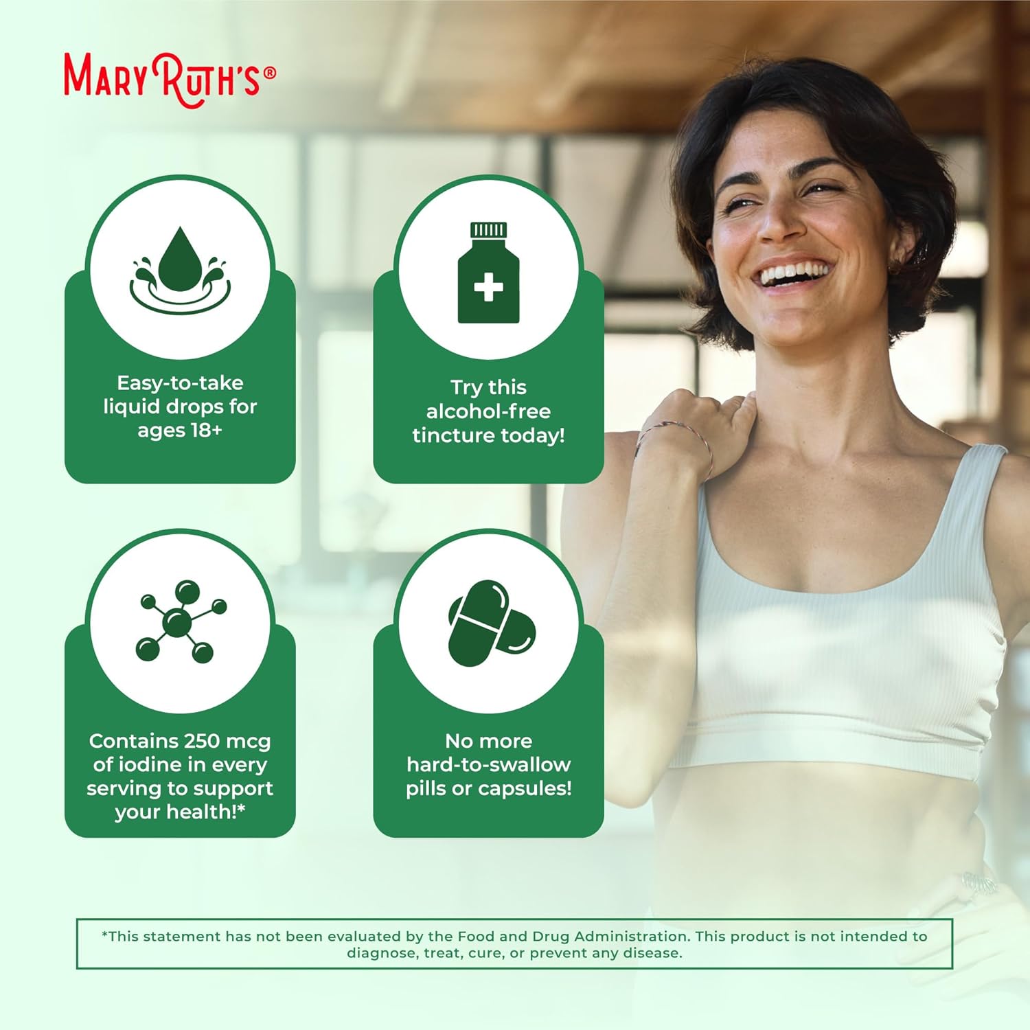 MaryRuth Organics Iodine Liquid Drops | Potassium Iodide | 1 Year Supply | 450 Servings | Thyroid Health | USDA Organic| Vegan | Non-GMO | Gluten Free | 1 Fl Oz - Nirvana Guru