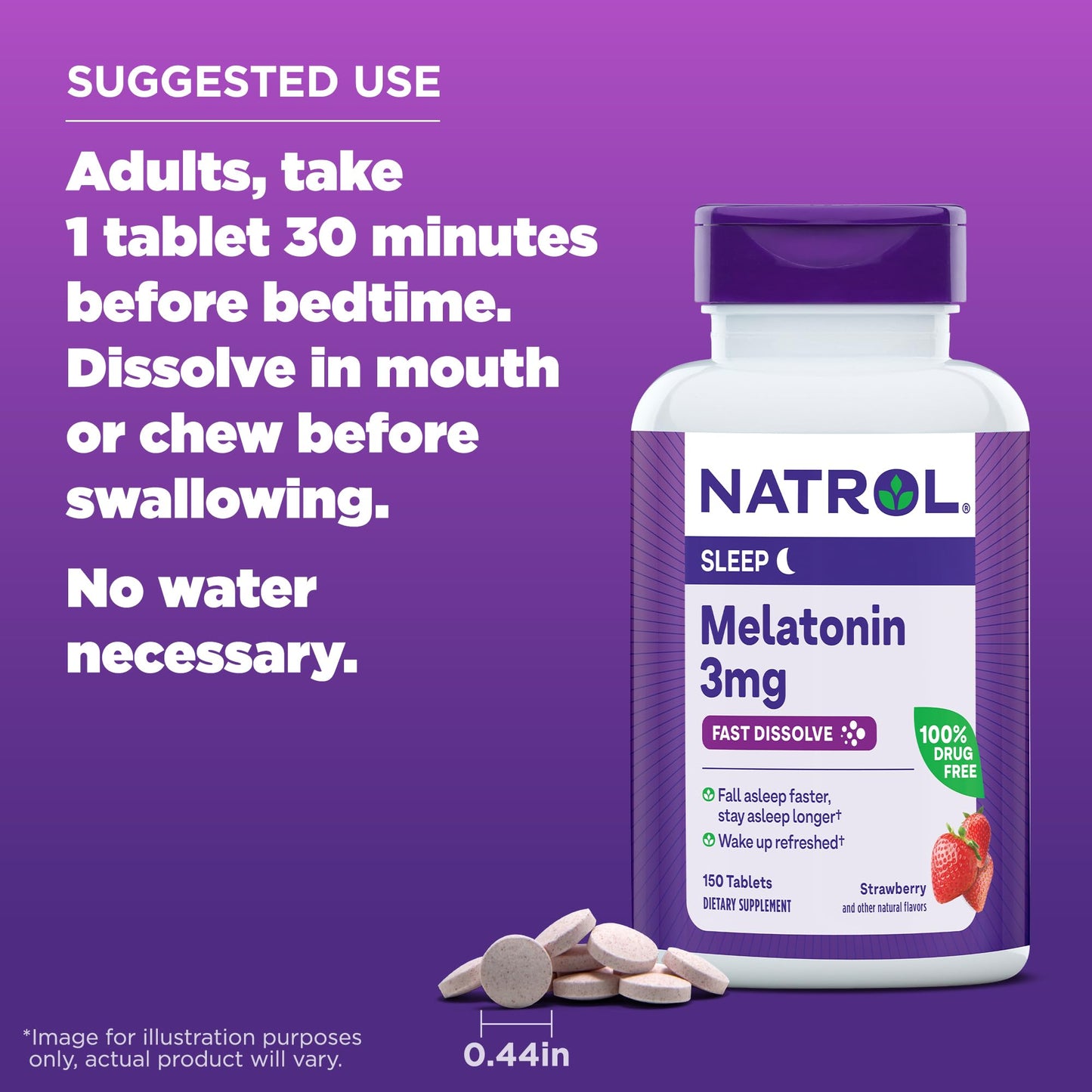 Natrol Melatonin 3 mg Time Release, Dietary Supplement to Minimize Wake Ups, Nighttime Sleep Aid, 100 Tablets, Up to a 100 Day Supply Nirvana Guru