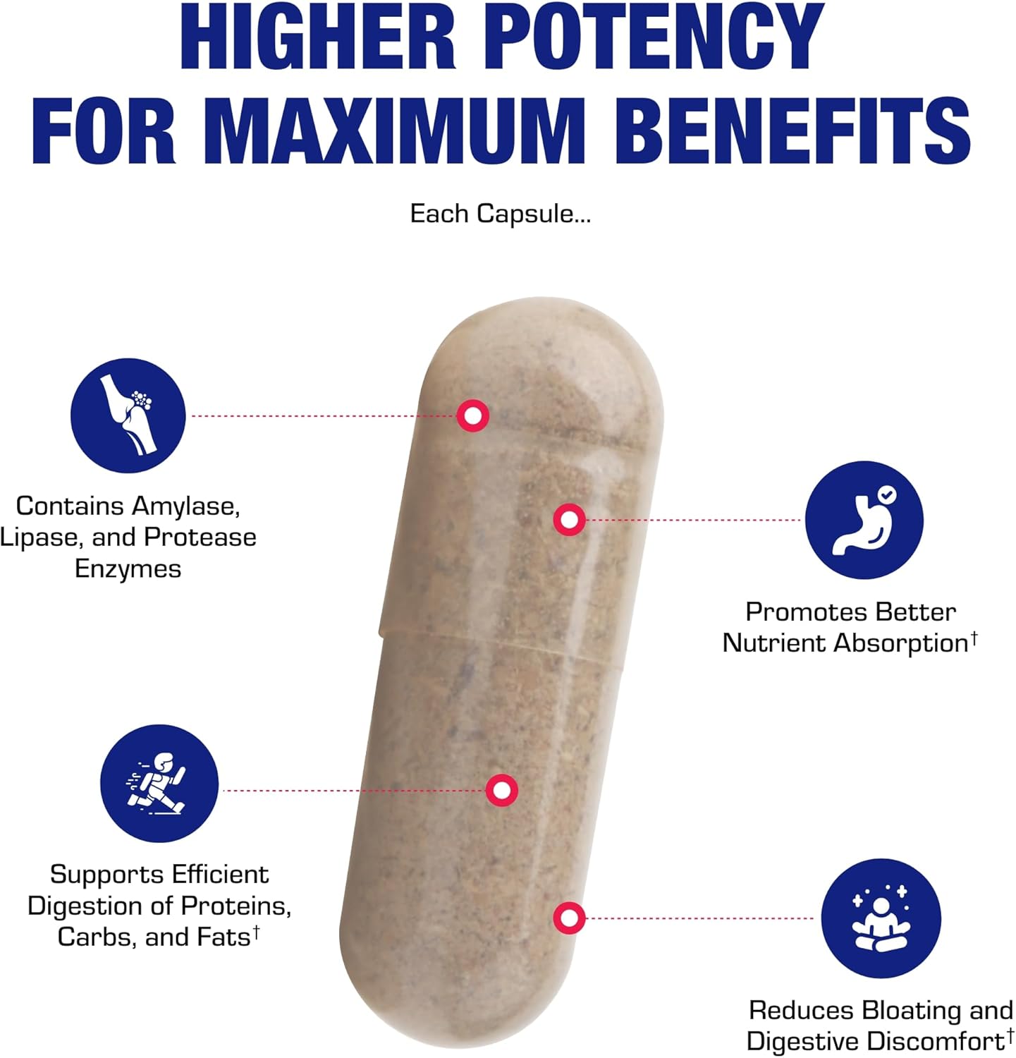 Plant Based Multi Digestive Enzymes Supplement - Clinically Formulated Digestion Supplement with Soothing Herbs and Enzymes for Women and Men for Protein Carb & Fat Digestive Complete (90ct) Nirvana Guru