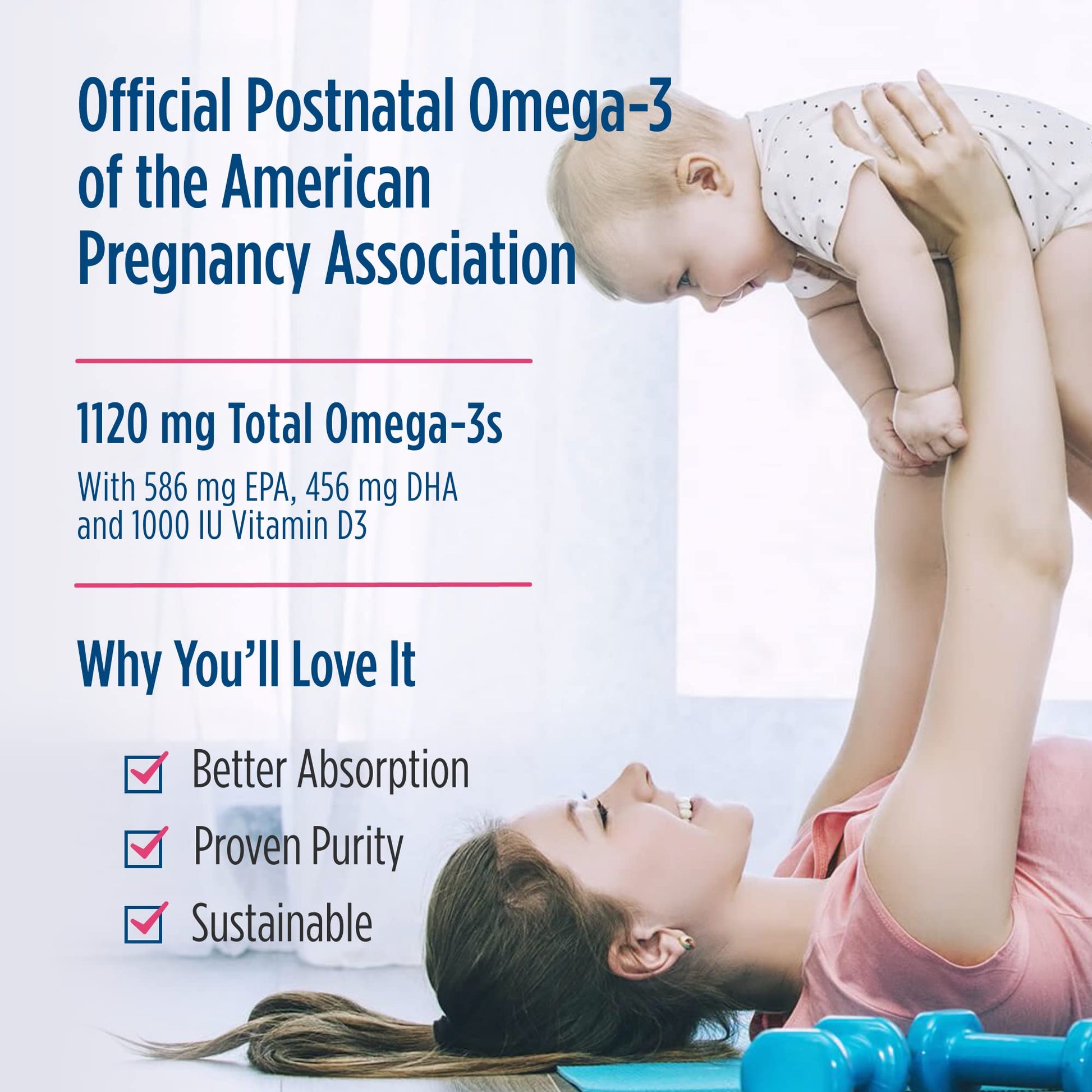 Nordic Naturals Postnatal Omega-3, Lemon - 60 Soft Gels - 1120 Total Omega-3 + 1000 IU Vitamin D3 - Formulated for New Moms; Supports Optimal Wellness, Positive Mood, Healthy Metabolism - 30 Servings - Nirvana Guru